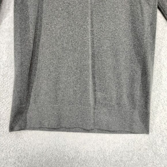 Zyia Active Athletic Compression Tee Wmns M Gray Long Sleeve Thumbholes Stretch - Picture 3 of 11